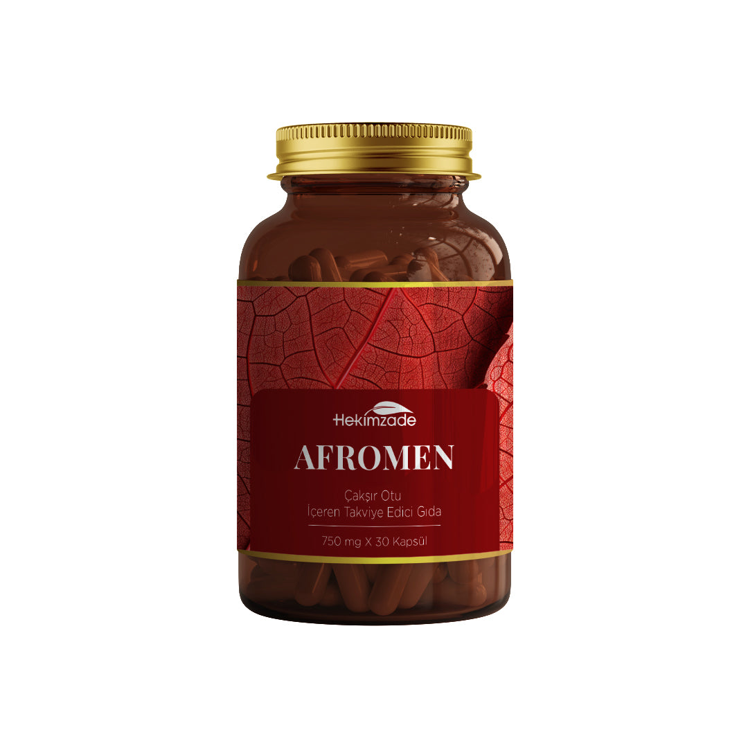 AFROMEN 30 KAPSÜL 750mg - Çakşır Otu İçeren Takviye Edici Gıda