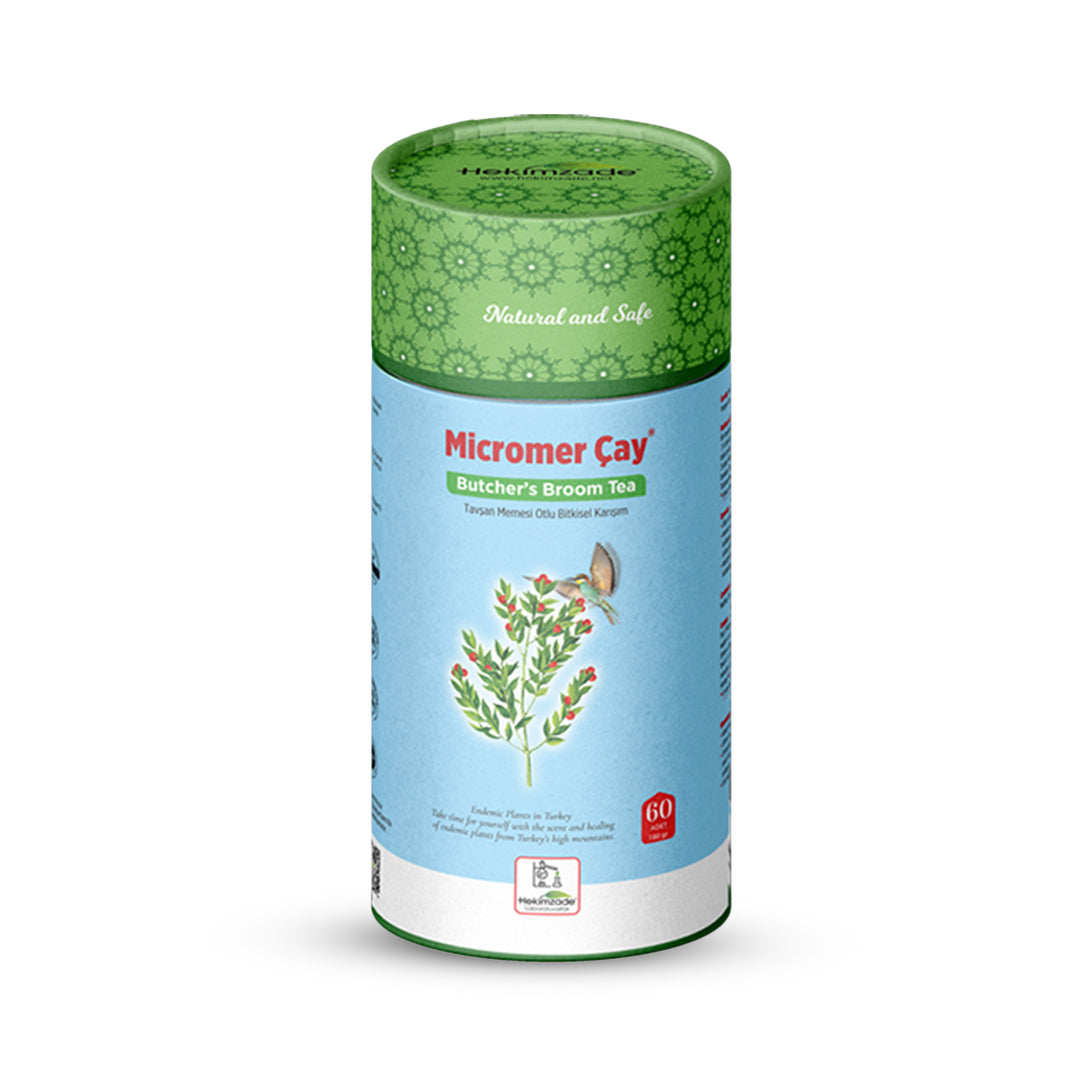 MİCROMER PAKET ÇAY - شاي الاعشاب يحتوي على نبات الآس البري 60 قطعة (3 جرام)