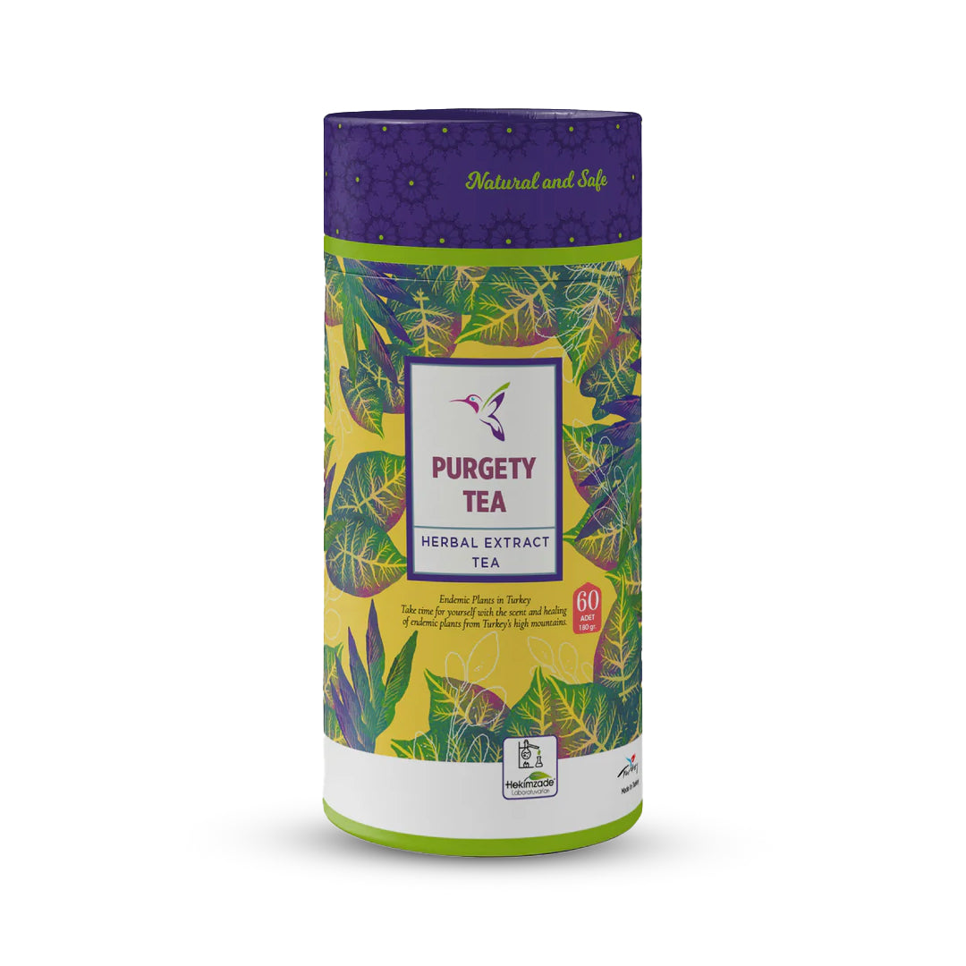 PURGETY TEA PAKET ÇAY - Sedir Yaprağı İçeren Bitkisel Karışım 60 Adet (3gr)