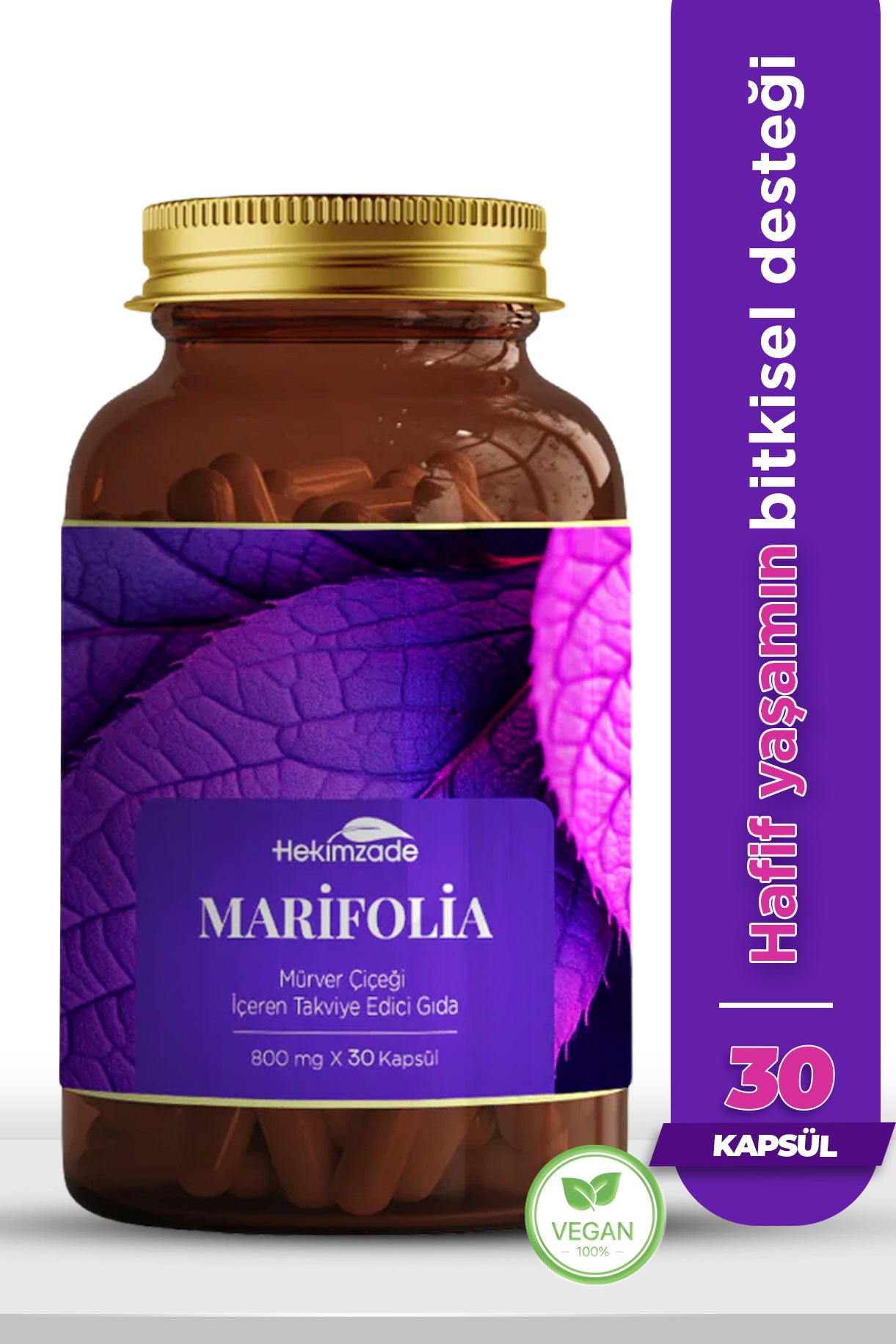 Marifolia 6 / 30 Capsules 800mg - Food Supplement with Elderberry