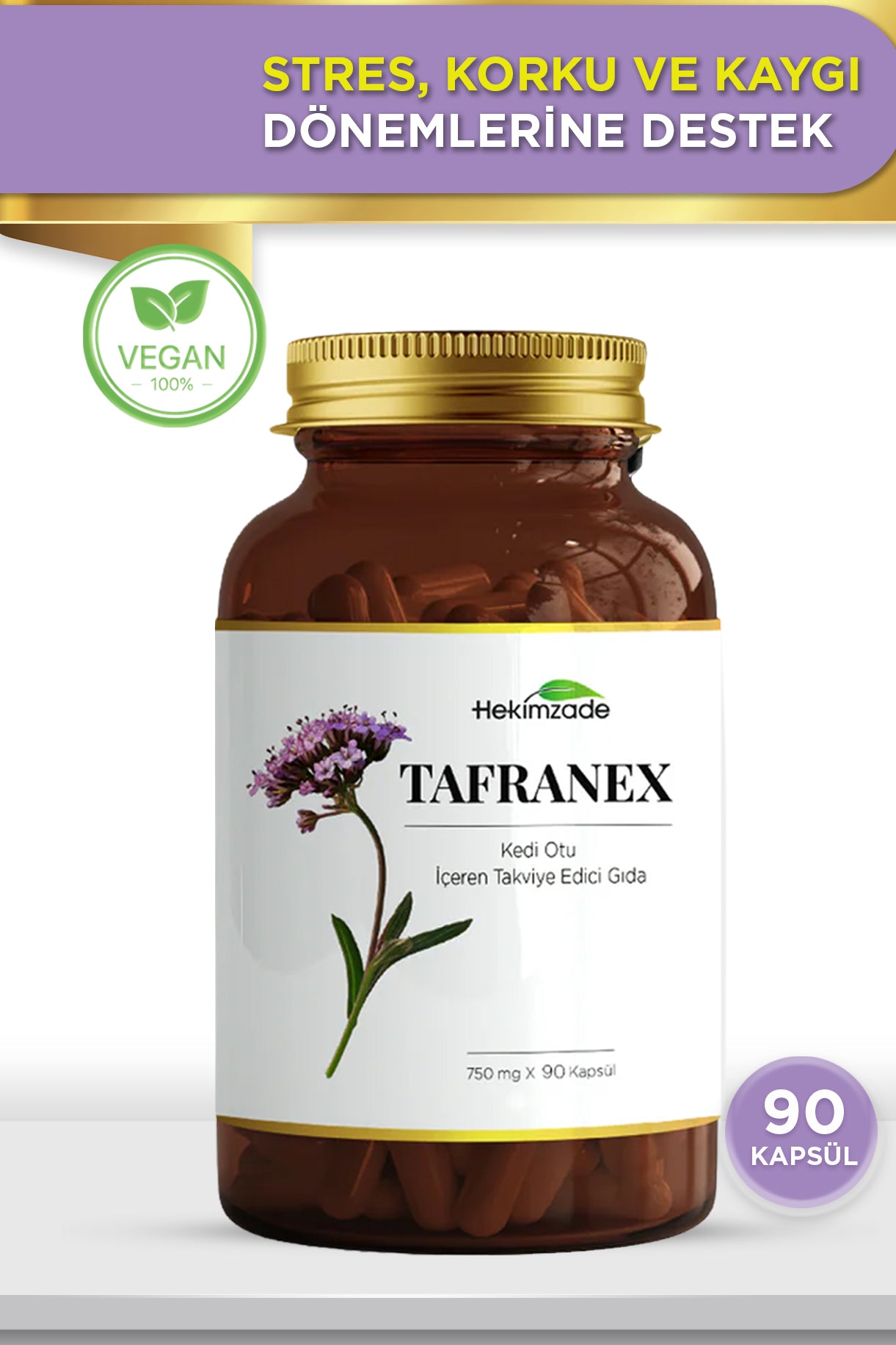 TAFRANEX 90 KAPSÜL 750mg - مكمل غذائي يحتوي على الناردين