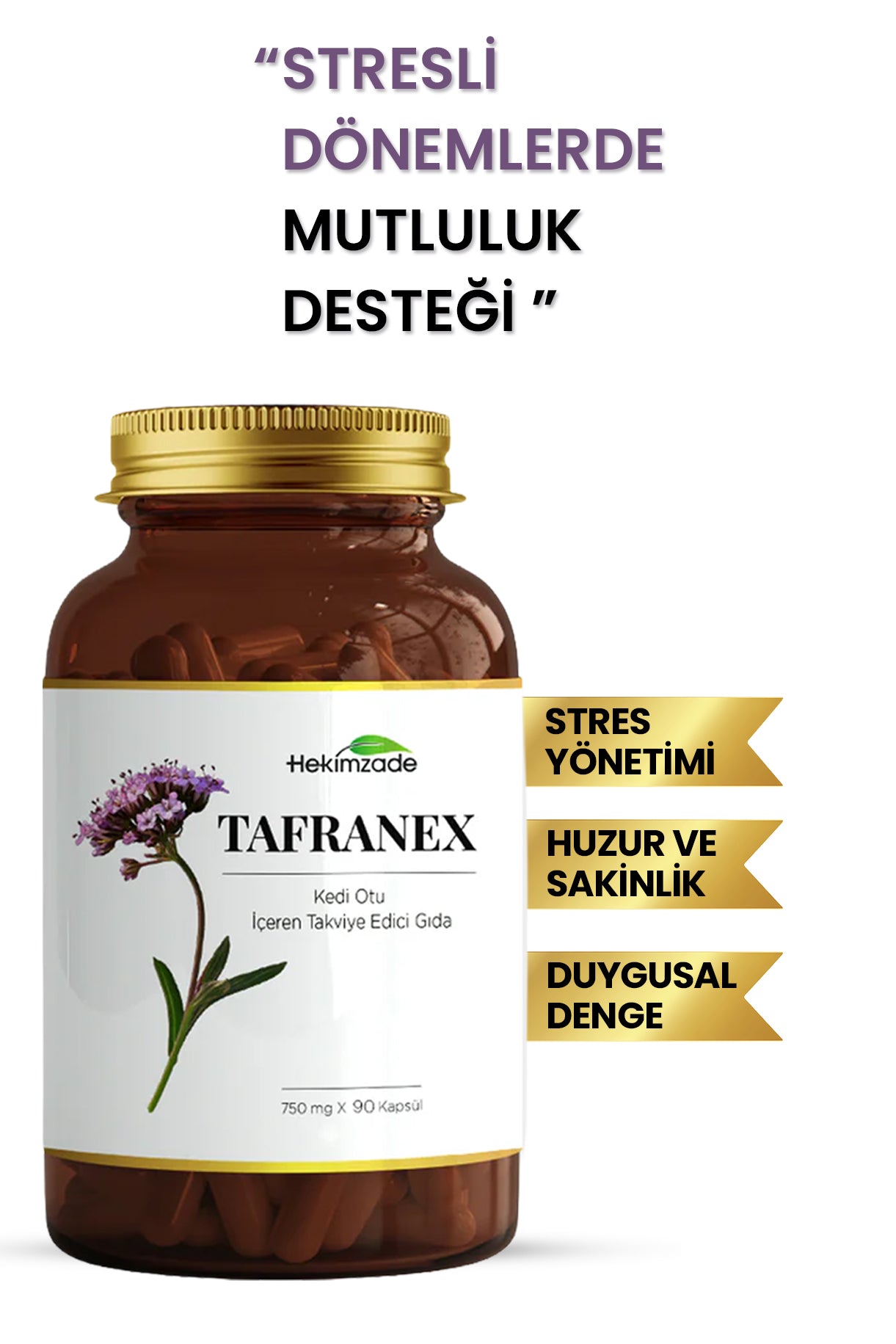 TAFRANEX 90 KAPSÜL 750mg - مكمل غذائي يحتوي على الناردين