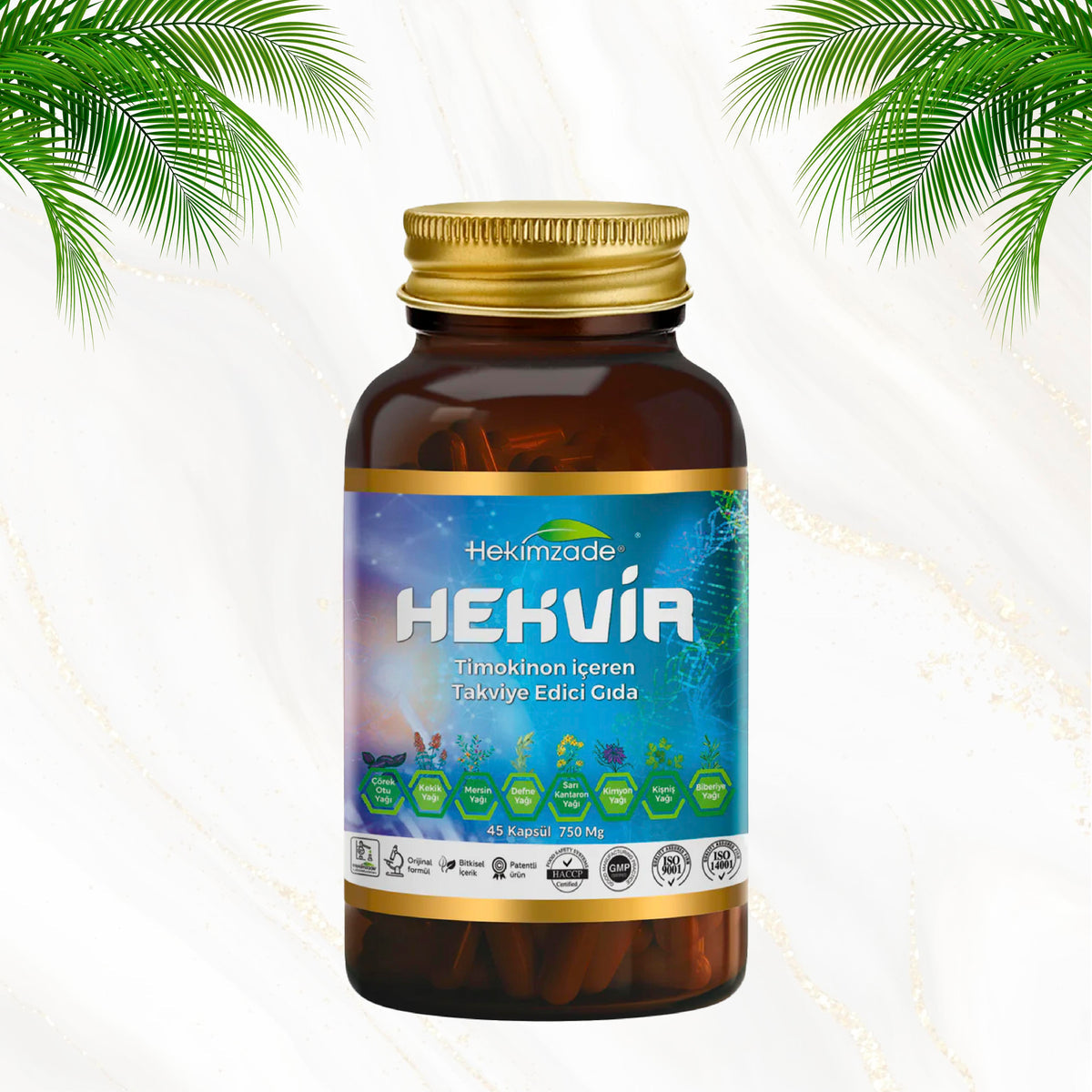 Bağışıklık Seti - HEKVİR 45 KAPSÜL & NİGELLA Ç.O. 90 KAPSÜL SOFT JEL 750mg & ENFESS PAKET ÇAY