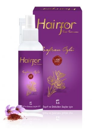HAİRFOR SAÇ SERUMU (SAFRAN ÖZLÜ) - Zayıf ve Dökülen Saçlar İçin pH 5.5
