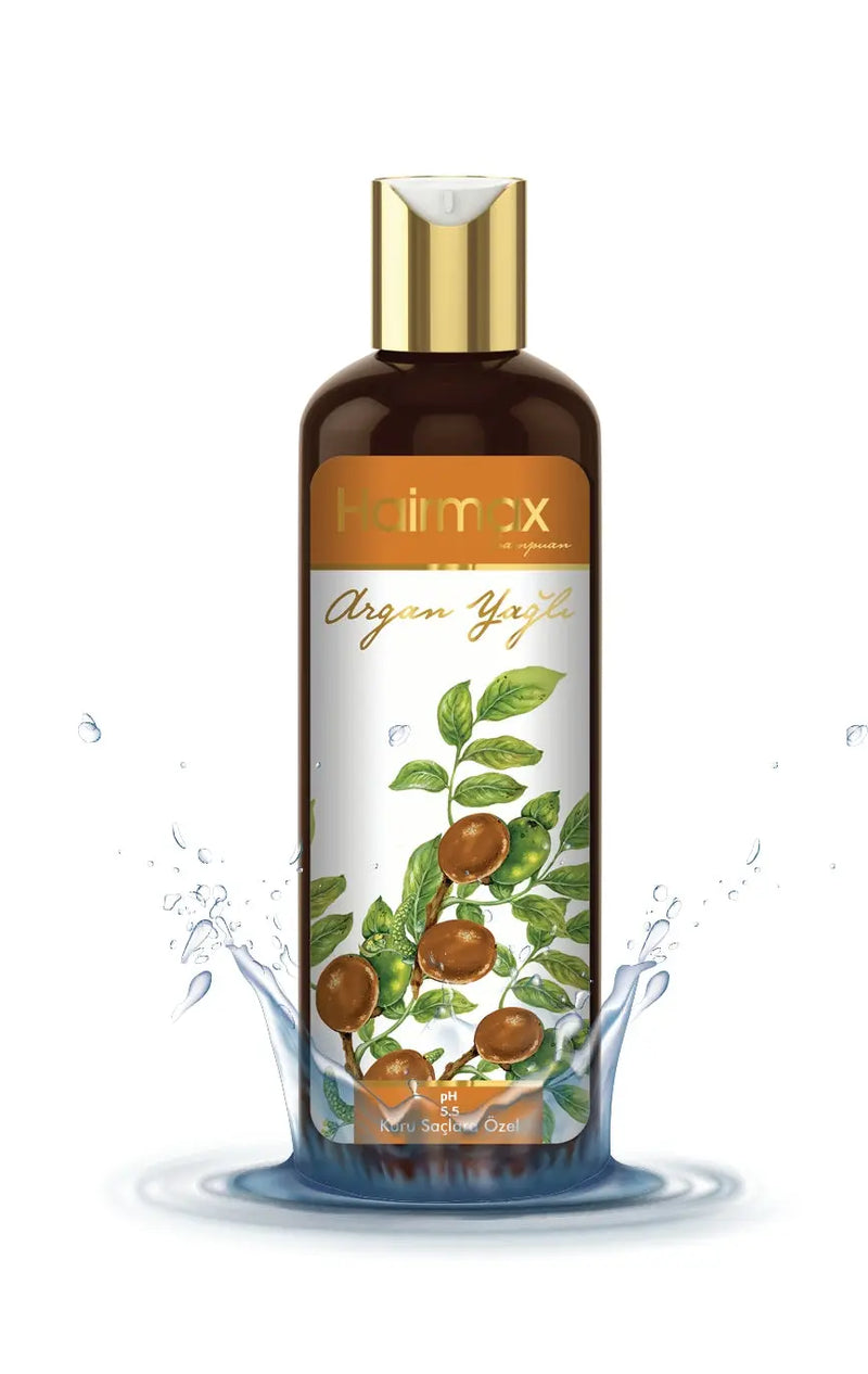 Hairmax Argan Yağlı Doğal Şampuan - Kuru Saçlara Özel Formül pH 5.5 400ml