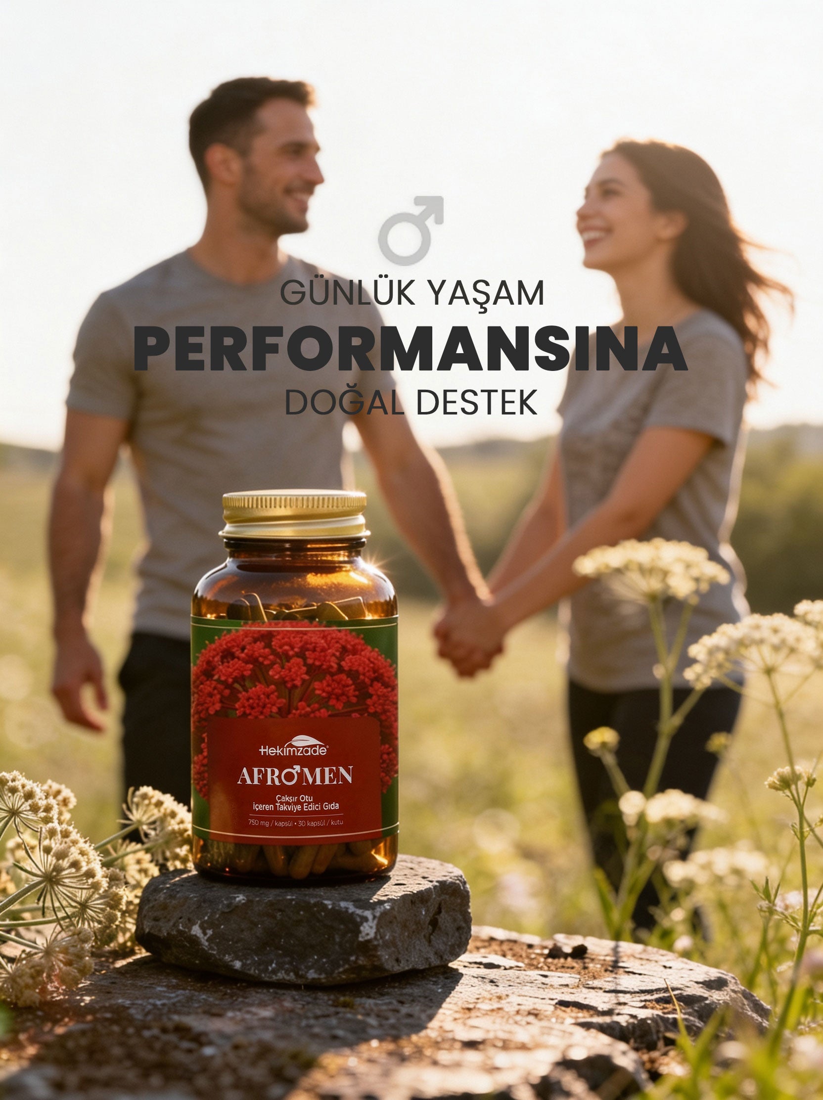 AFROMEN 30 KAPSÜL 750mg - Çakşır Otu İçeren Takviye Edici Gıda