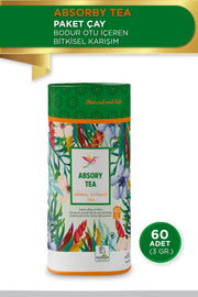 ABSORBY TEA PACKAGE TEA - Herbal Mixture Containing Dwarf Grass 60 Pieces (3gr)
