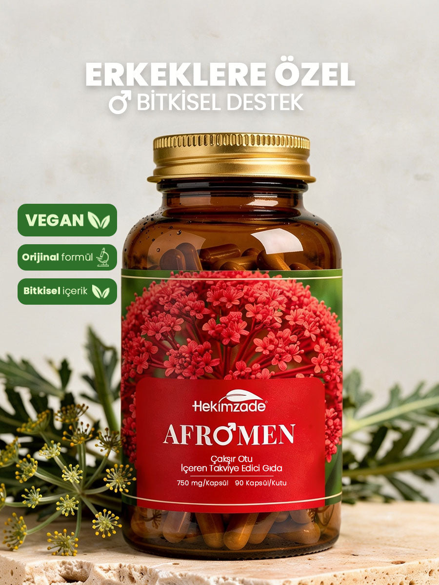 AFROMEN 30 KAPSÜL 750mg - Çakşır Otu İçeren Takviye Edici Gıda