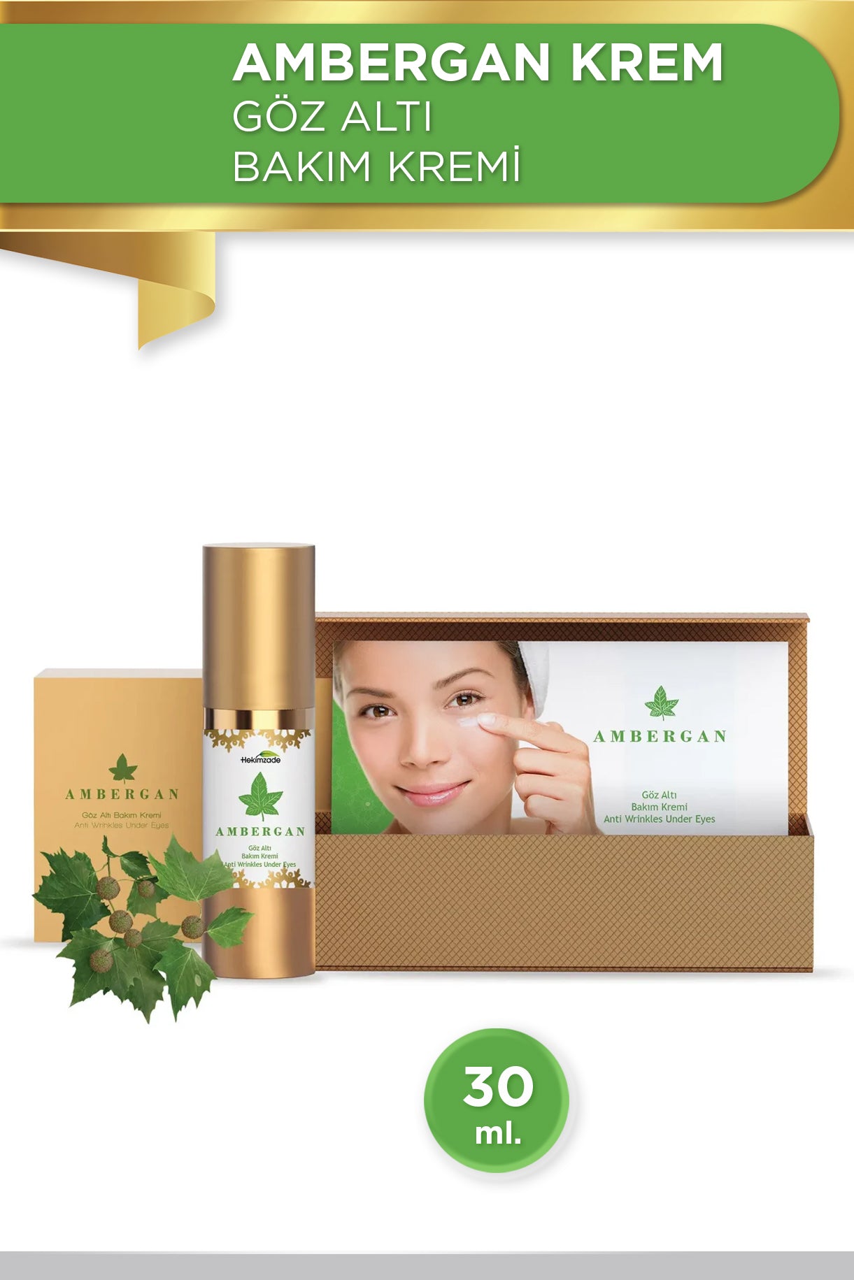 AMBERGAN KREM - Göz Altı Bakım Kremi 30ml