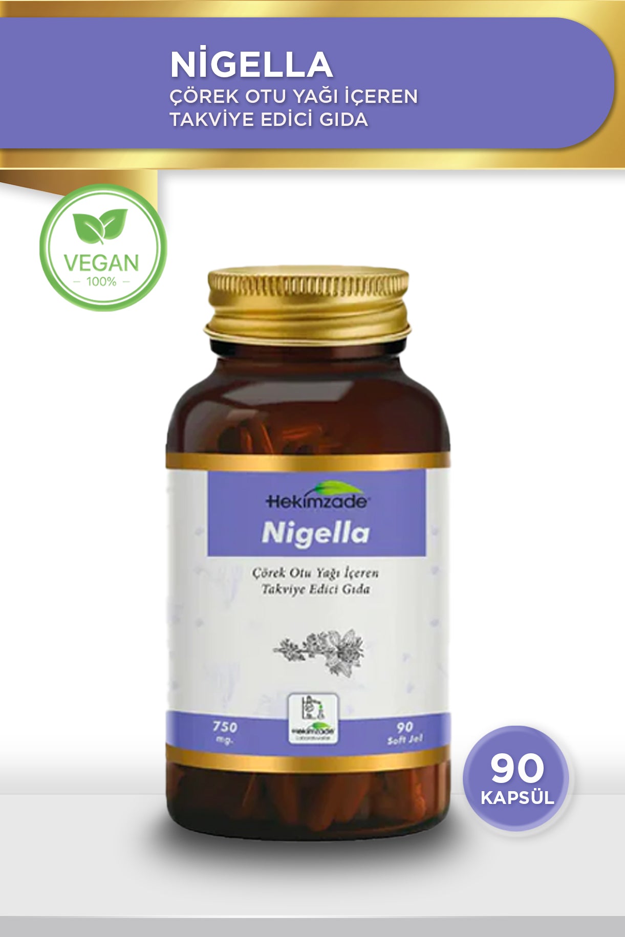 Doğal Yaşam Seti -  HEKVİR 45 KAPSÜL & NİGELLA Ç.O. 90 KAPSÜL SOFT JEL 750mg & ENFESS PAKET ÇAY