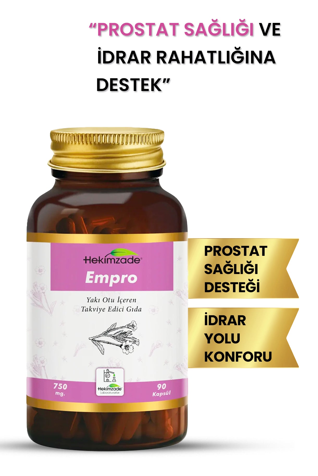 EMPRO 90 KAPSÜL 750mg - Yakı Otu İçeren Takviye Edici Gıda