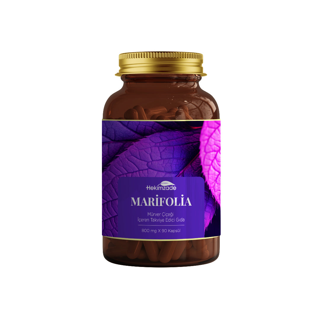 Marifolia 90 Kapsül 800mg - Mürver Çiçeği İçeren Takviye Edici Gıda - Taslak