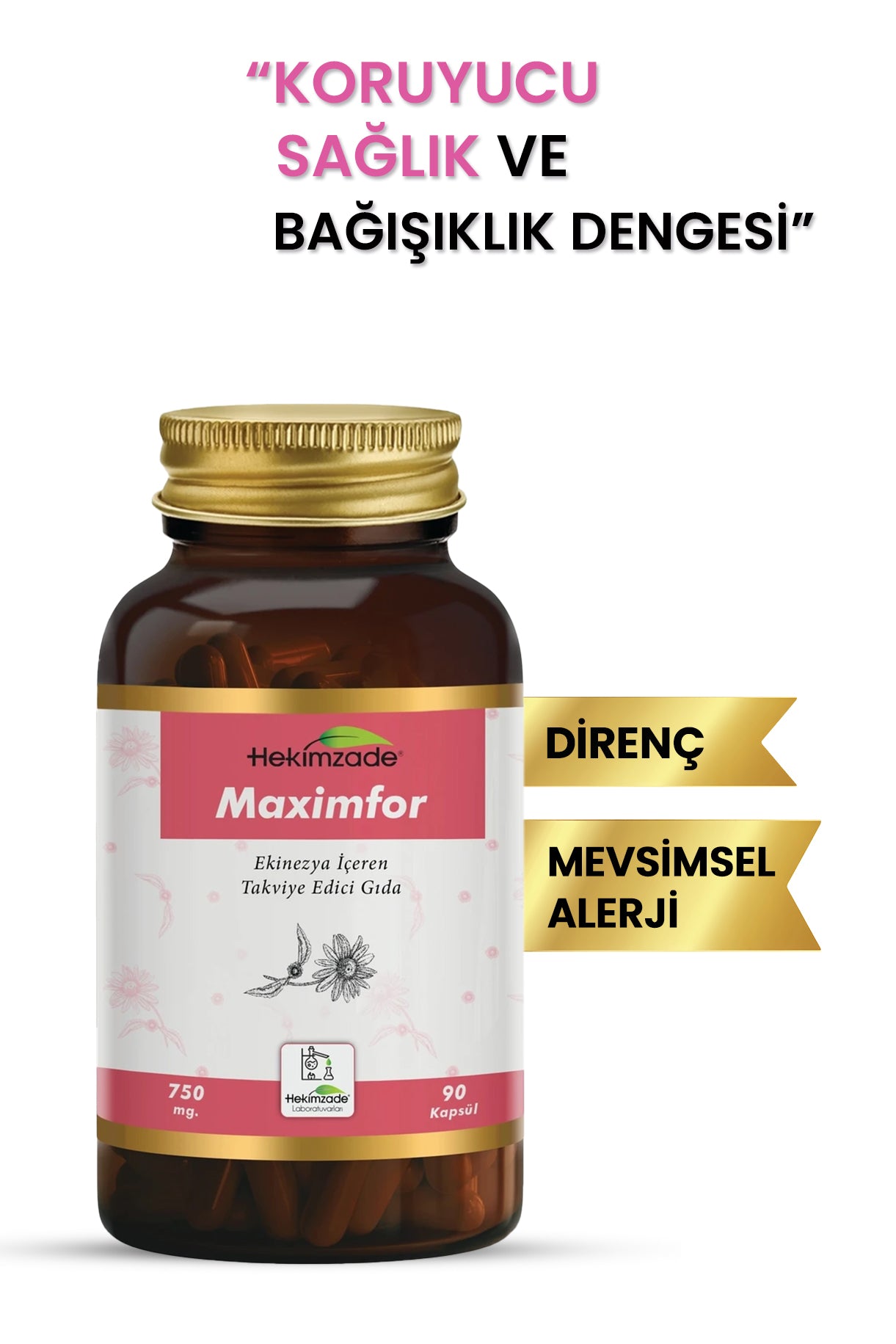 Maximfor 90 Kapsül 750mg - مكمل غذائي يحتوي على زهرة  الإكيناسيا
