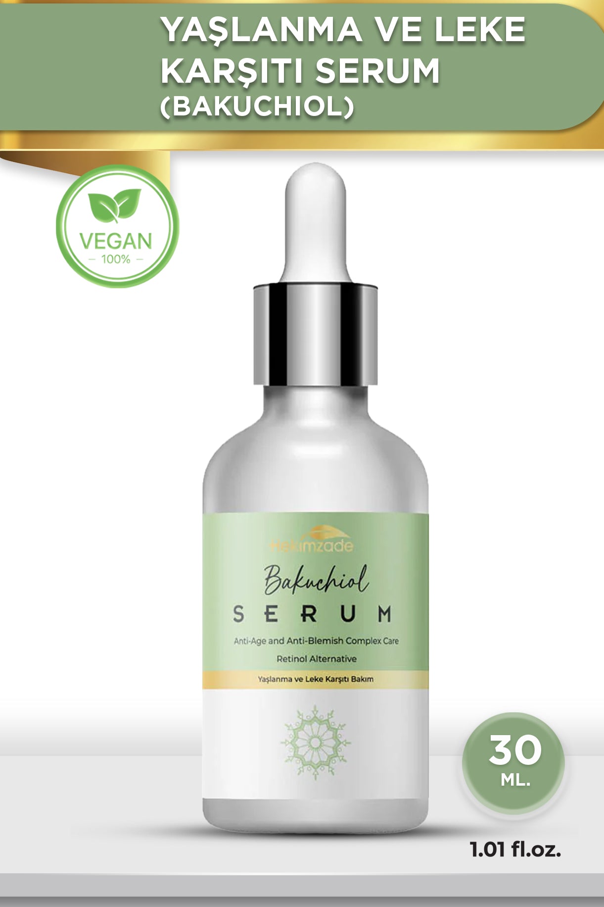 YAŞLANMA KARŞITI (BAKUCHIOL) SERUM 30 ML