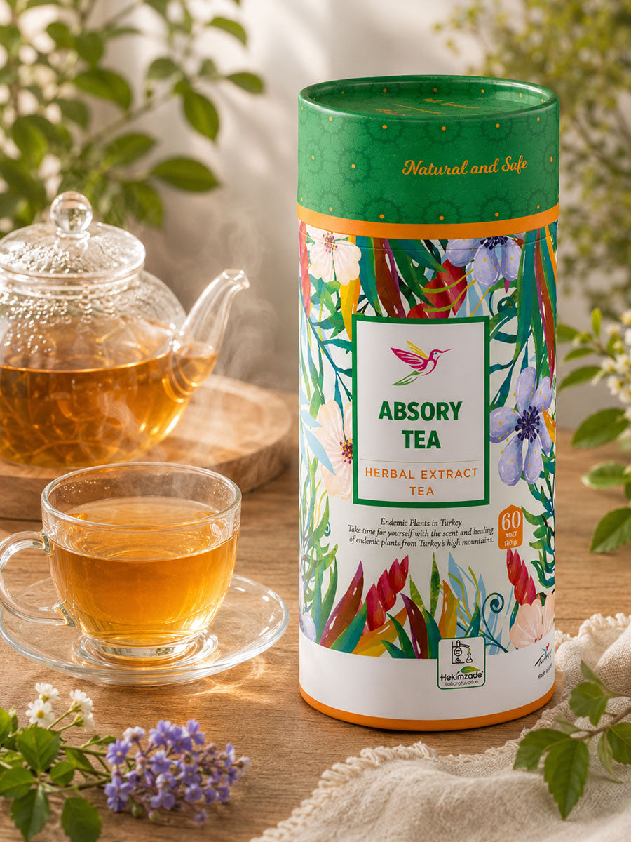 ABSORBY TEA PAKET ÇAY - Bodur Otu İçeren Bitkisel Karışım 60 Adet (3gr)