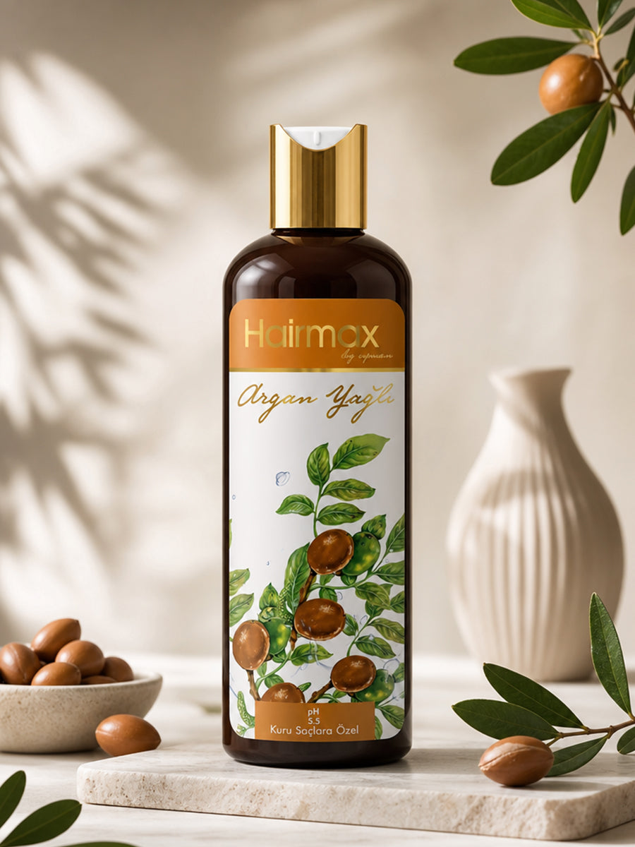 Hairmax Argan Yağlı Doğal Şampuan - Kuru Saçlara Özel Formül 400ml