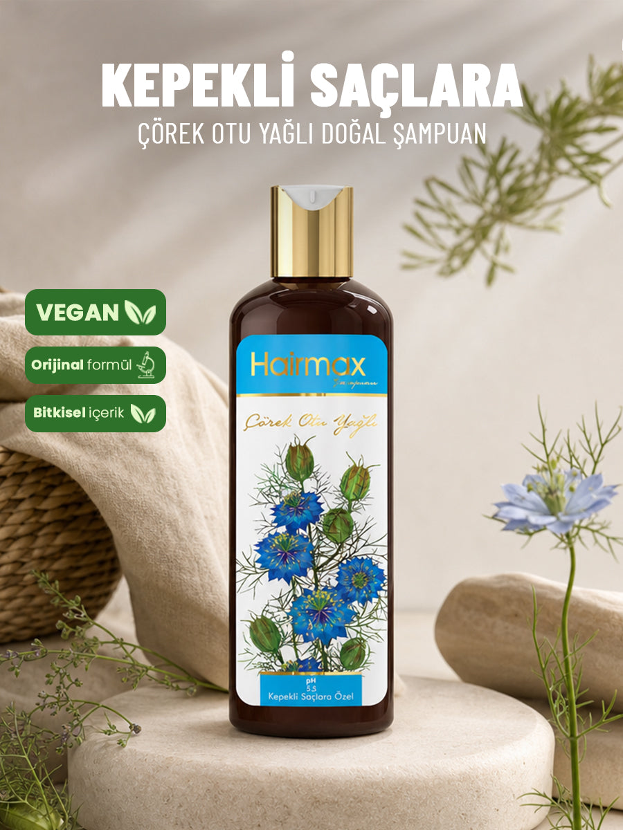 Hairmax Çörek Otu Yağlı Doğal Şampuan - Kepekli Saçlara Özel Formül 400ml