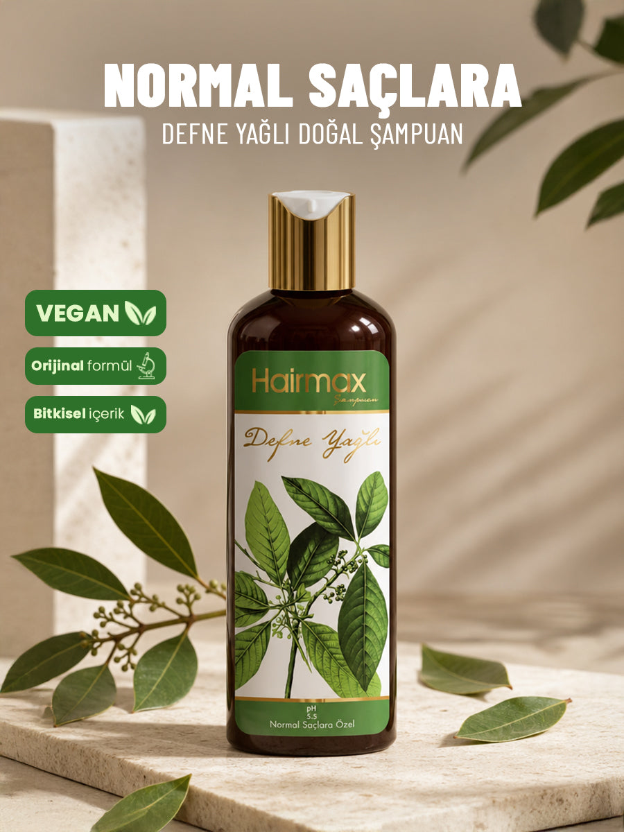 Hairmax Defne Yağlı Doğal Şampuan - Normal Saçlara Özel Formül 400ml