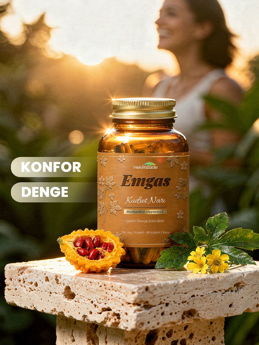 EMGAS 90 KAPSÜL 750mg - Kudret Narı İçeren Takviye Edici Gıda