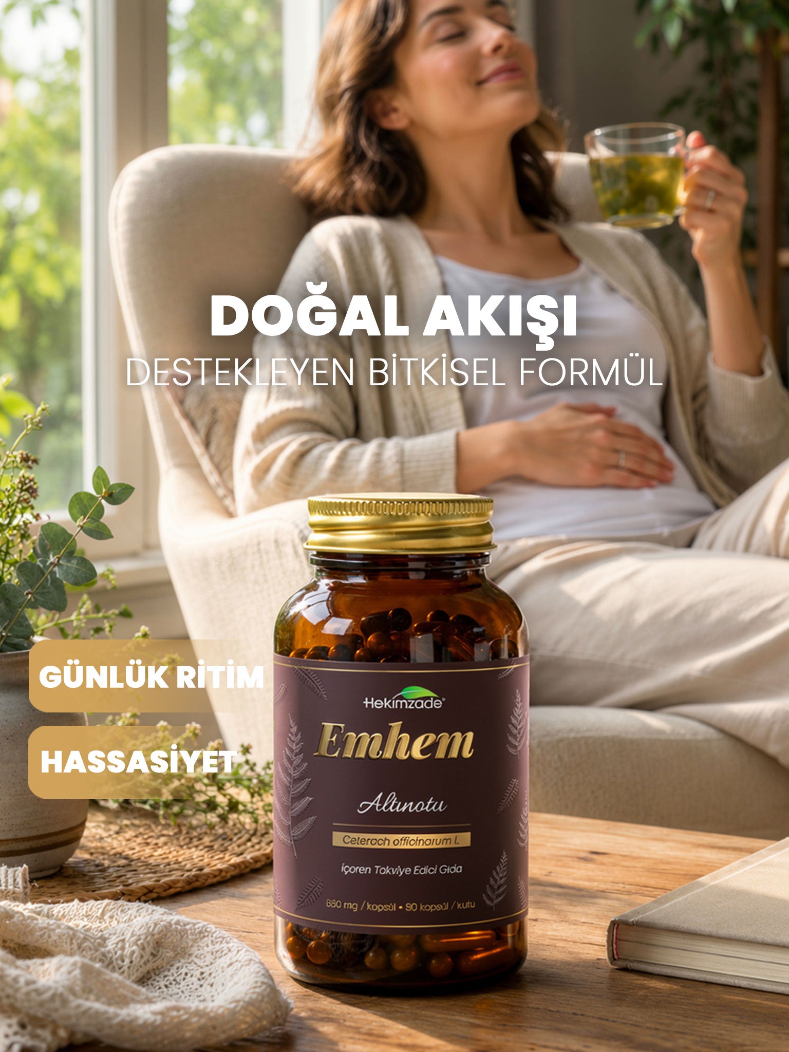 EMHEM 90 KAPSÜL 650mg - Altın Otu Içeren Takviye Edici Gıda