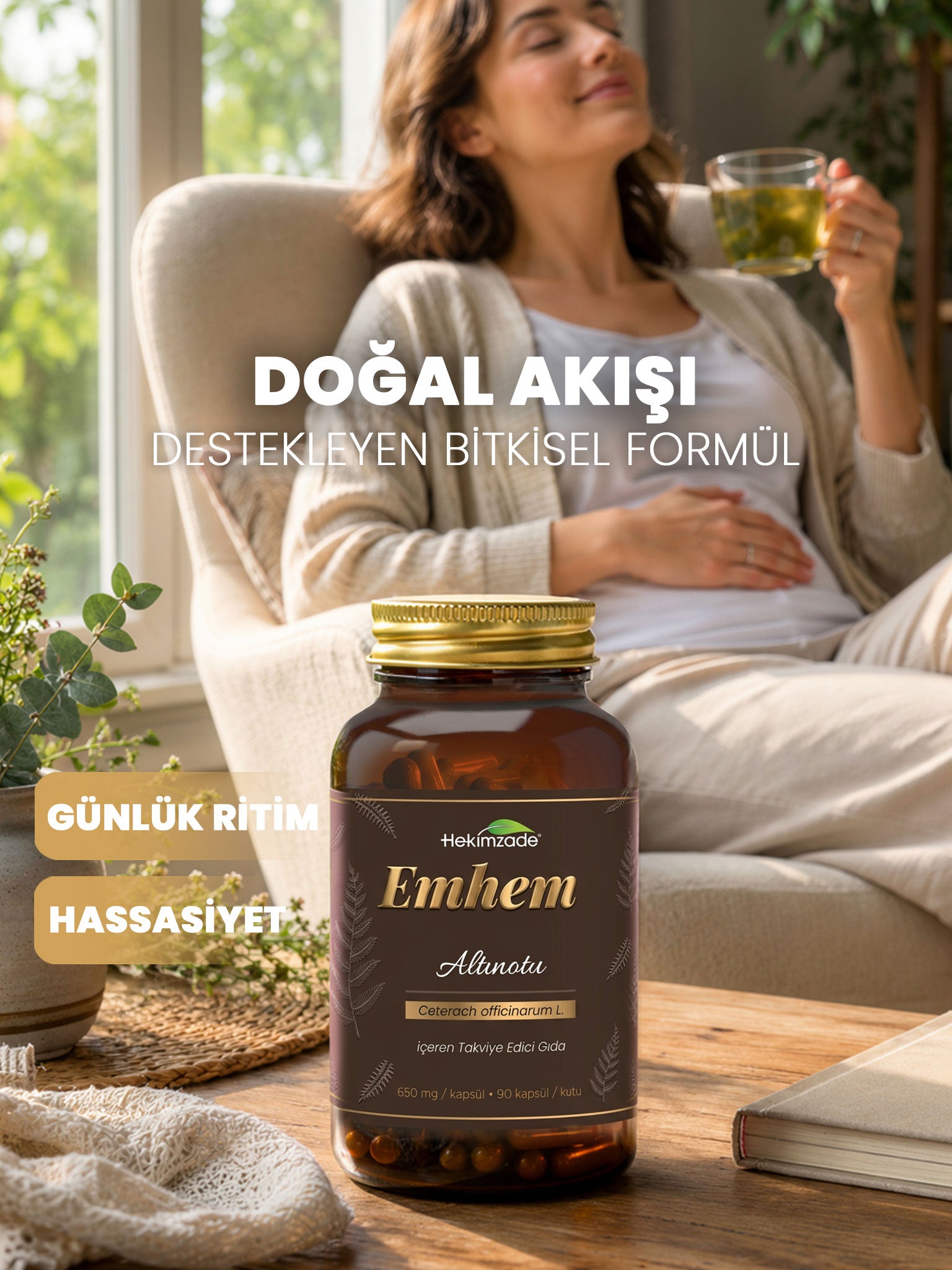 EMHEM 90 KAPSÜL 650mg - Altın Otu Içeren Takviye Edici Gıda