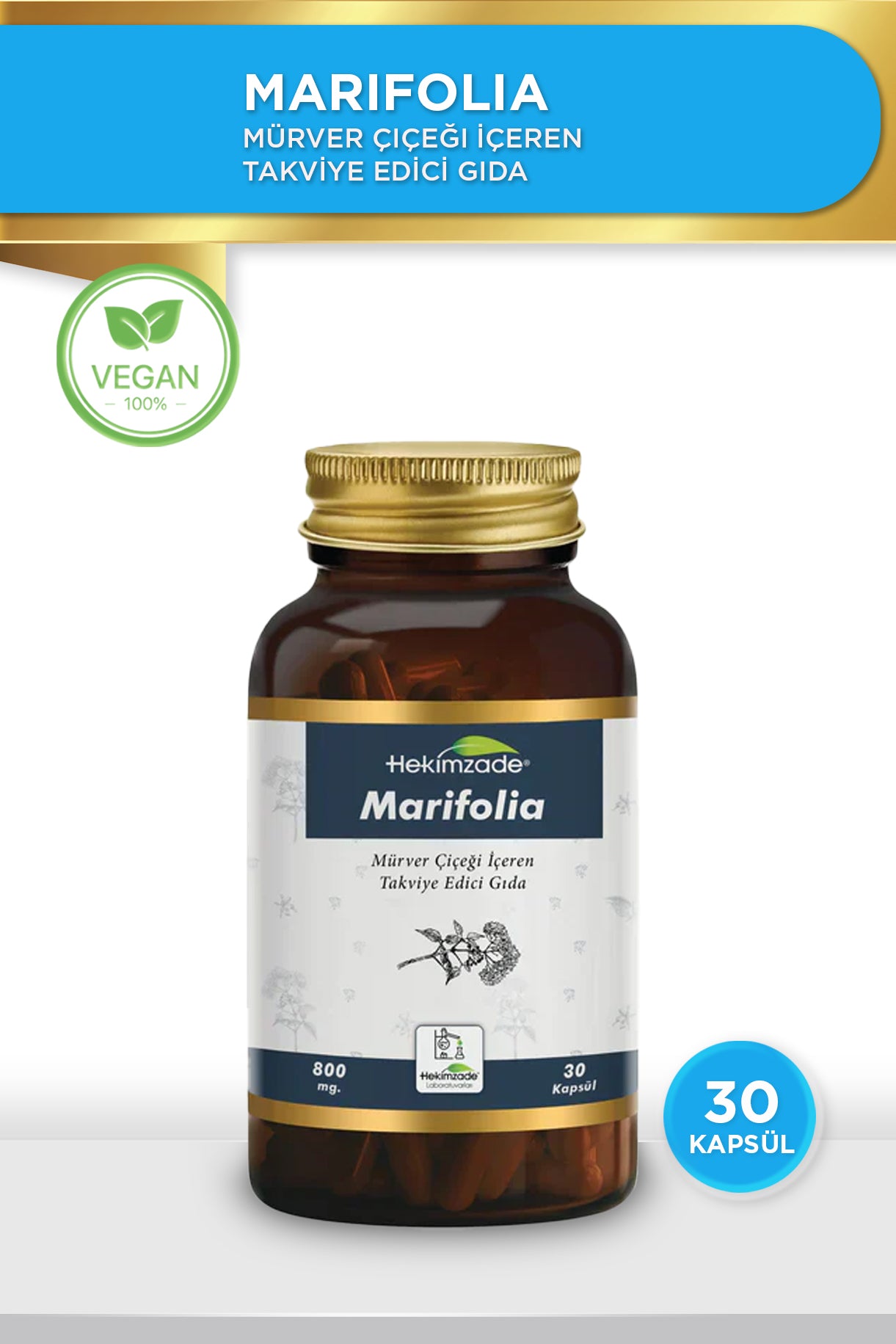 GRAM / 90 KAPSÜL 750mg - Peygamber Çiçeği İçeren Takviye Edici