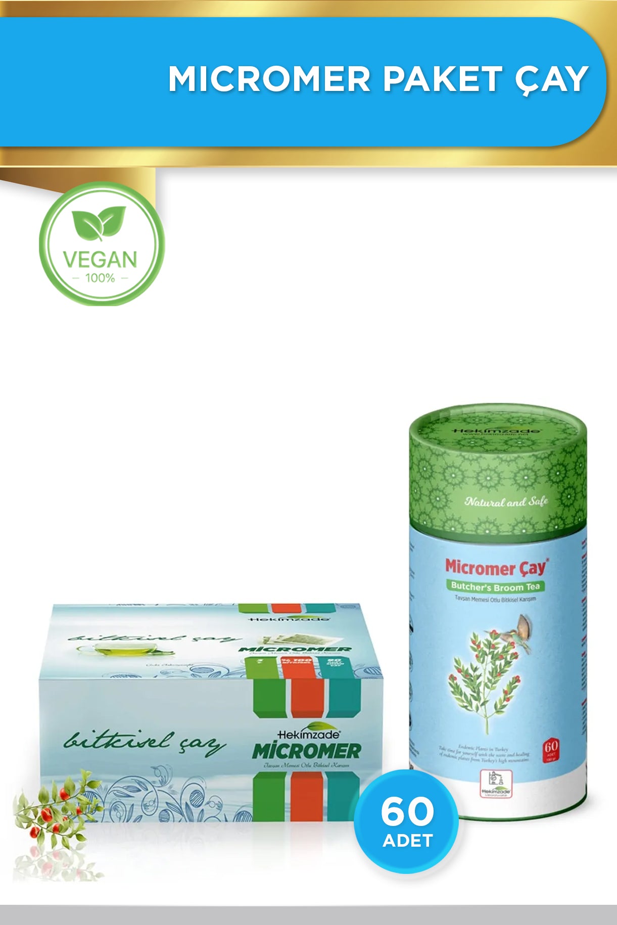 Günlük Destek Seti - Micromer Çay & Emhem 90 Kapsül & Marifolia 30 Kapsül