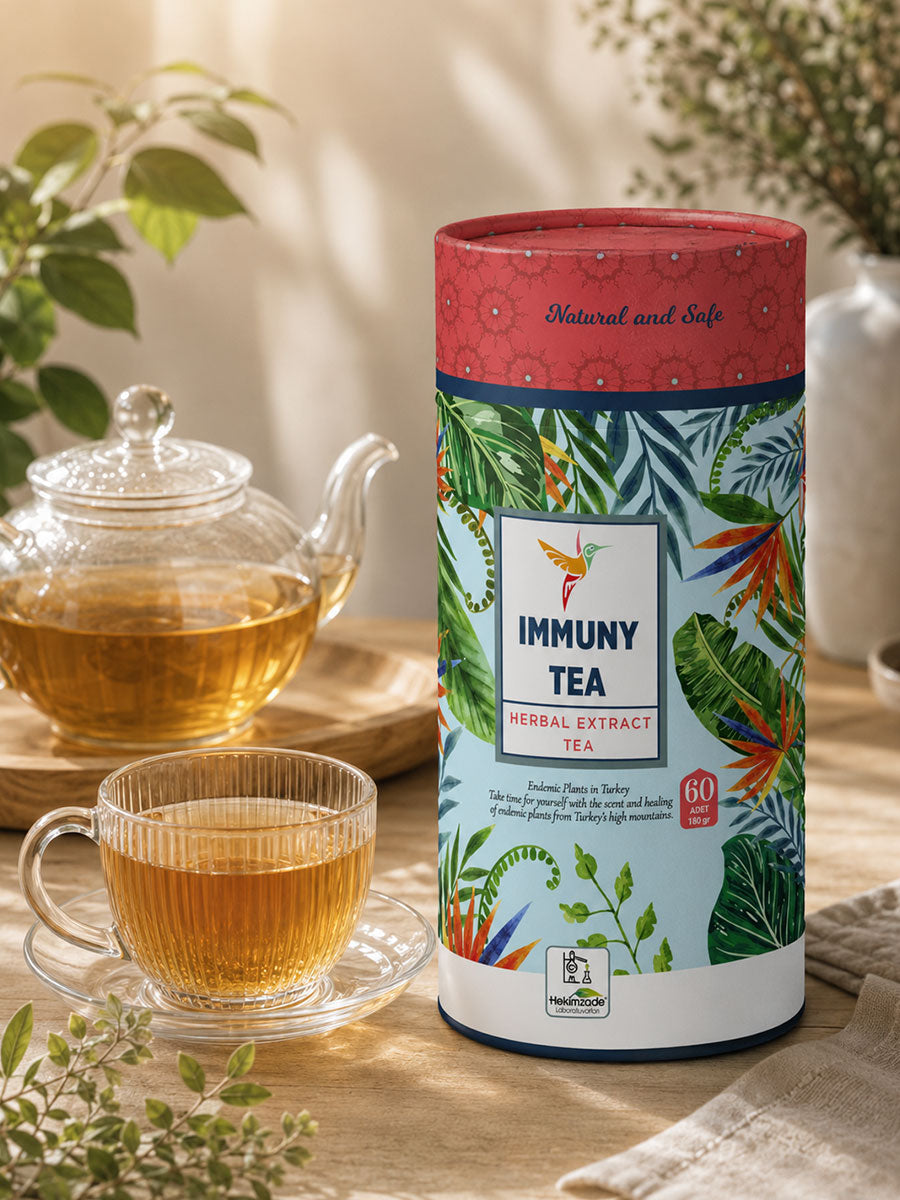 IMMUNY TEA PAKET ÇAY - Çörekotu İçeren Bitkisel Karışım 60 Adet (3gr)