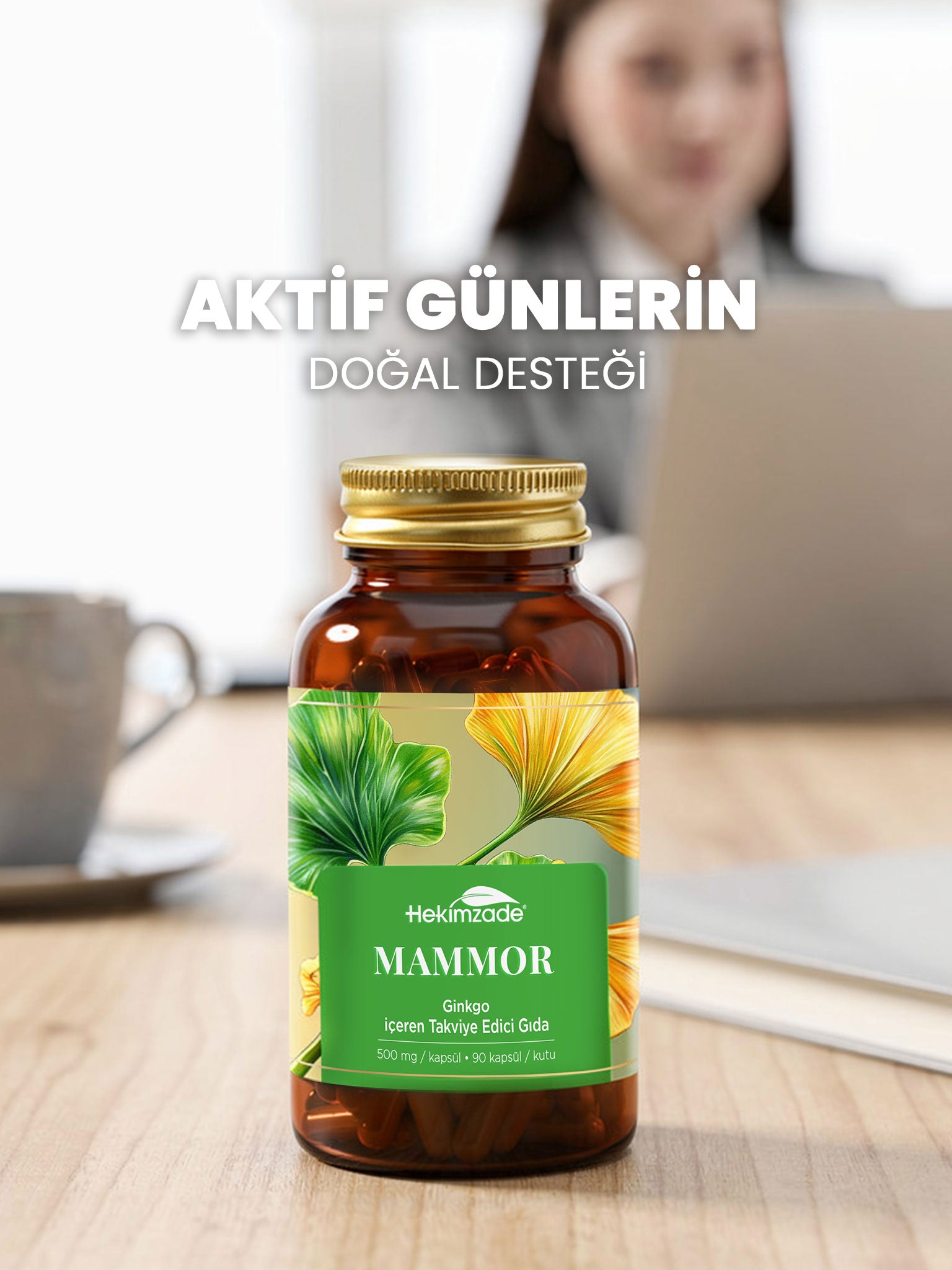 MAMMOR 90 KAPSÜL 500mg - Ginkgo İçeren Takviye Edici Gıda