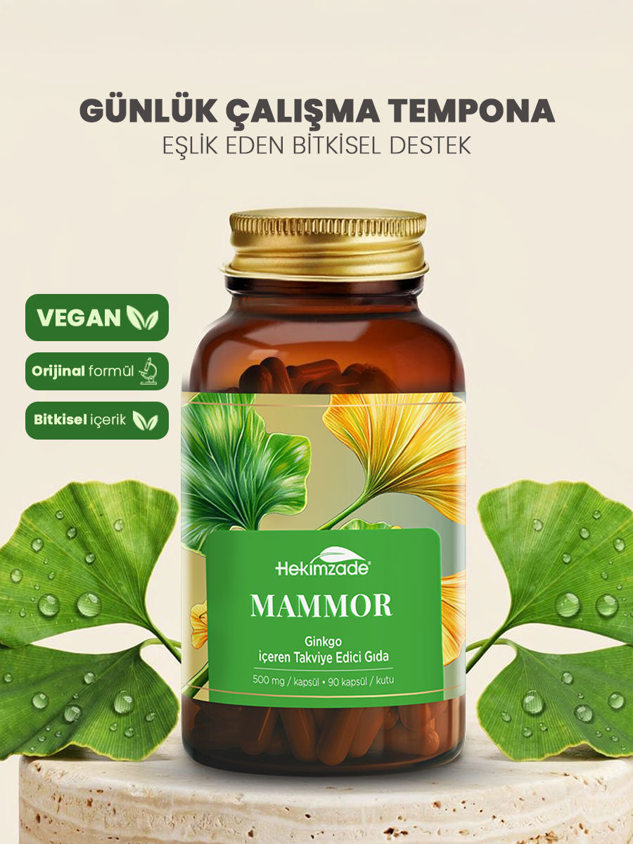 MAMMOR 90 KAPSÜL 500mg - Ginkgo İçeren Takviye Edici Gıda