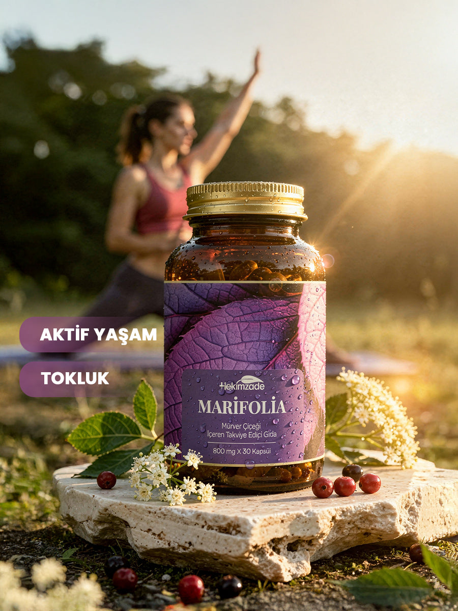 Marifolia - Mürver Çiçeği İçeren Takviye Edici Gıda 30 Kapsül