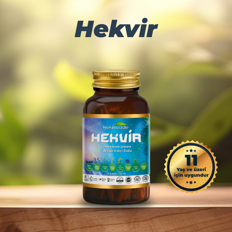 HEKVIR 45 CAPSULES 750mg - Food Supplement Containing Thymoquinone
