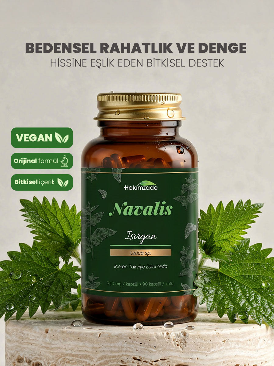 NAVALİS 90 KAPSÜL 750mg - Isırgan Otu İçeren Takviye Edici Gıda