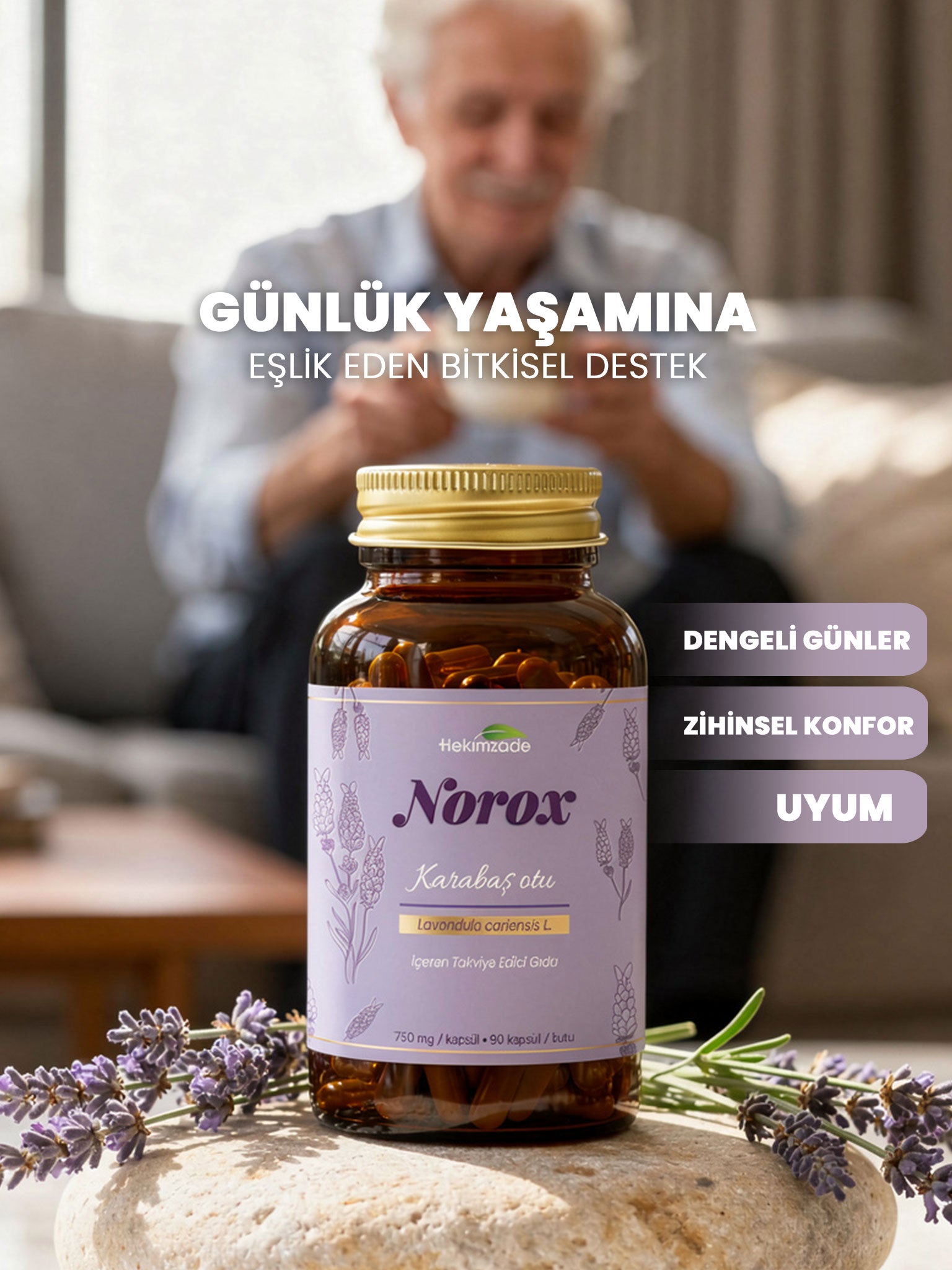 NOROX 90 KAPSÜL 750mg - Karabaş Otu İçeren Takviye Edici Gıda