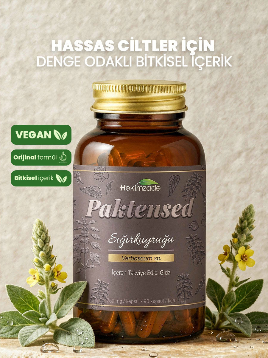 PAKTENSED 90 KAPSÜL 750mg - Sığır Kuyruğu Otu İçeren Takviye Edici Gıda