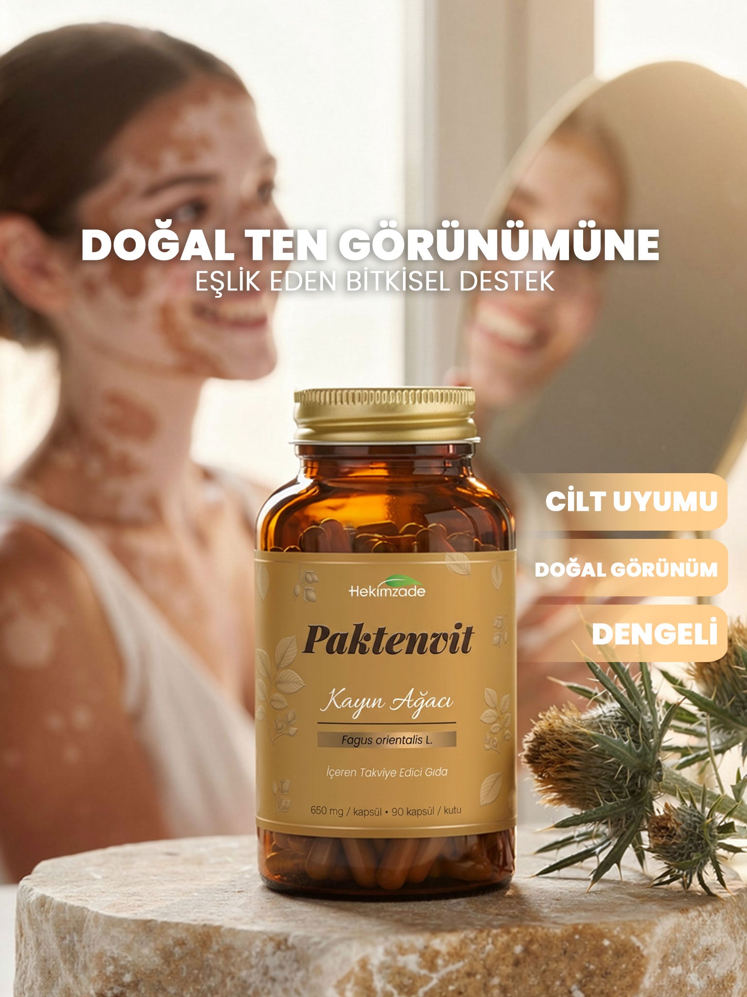 PAKTENVİT 90 KAPSÜL 650mg - Şevketi Bostan İçeren Takviye Edici Gıda
