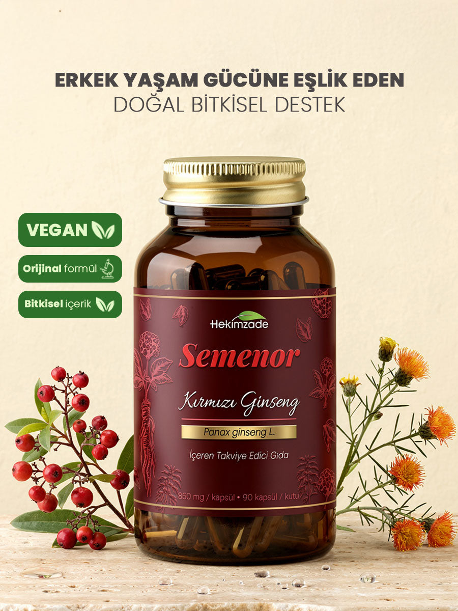 SEMENOR 90 KAPSÜL 850mg - Aspir Otu İçeren Takviye Edici Gıda