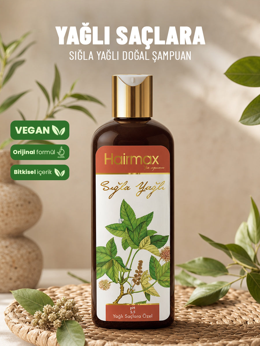 Hairmax Sığla Yağlı Doğal Şampuan - Yağlı Saçlara Özel Formül 400ml