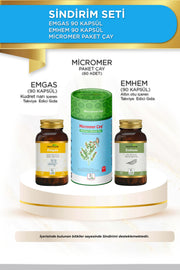 Günlük Konfor Seti - EMHEM 90 KAPSÜL & EMGAS 90 KAPSÜL & Micromer Paket Çay