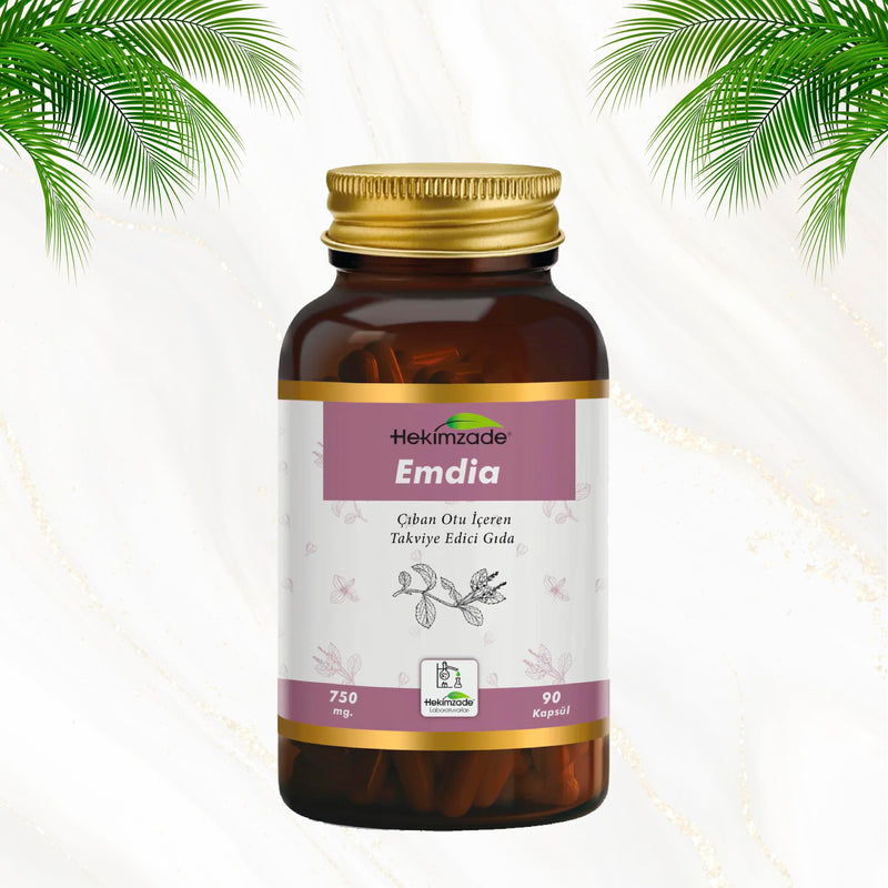 EMDIA 90 CAPSULES 750mg - Food Supplement Containing Boiling Herb