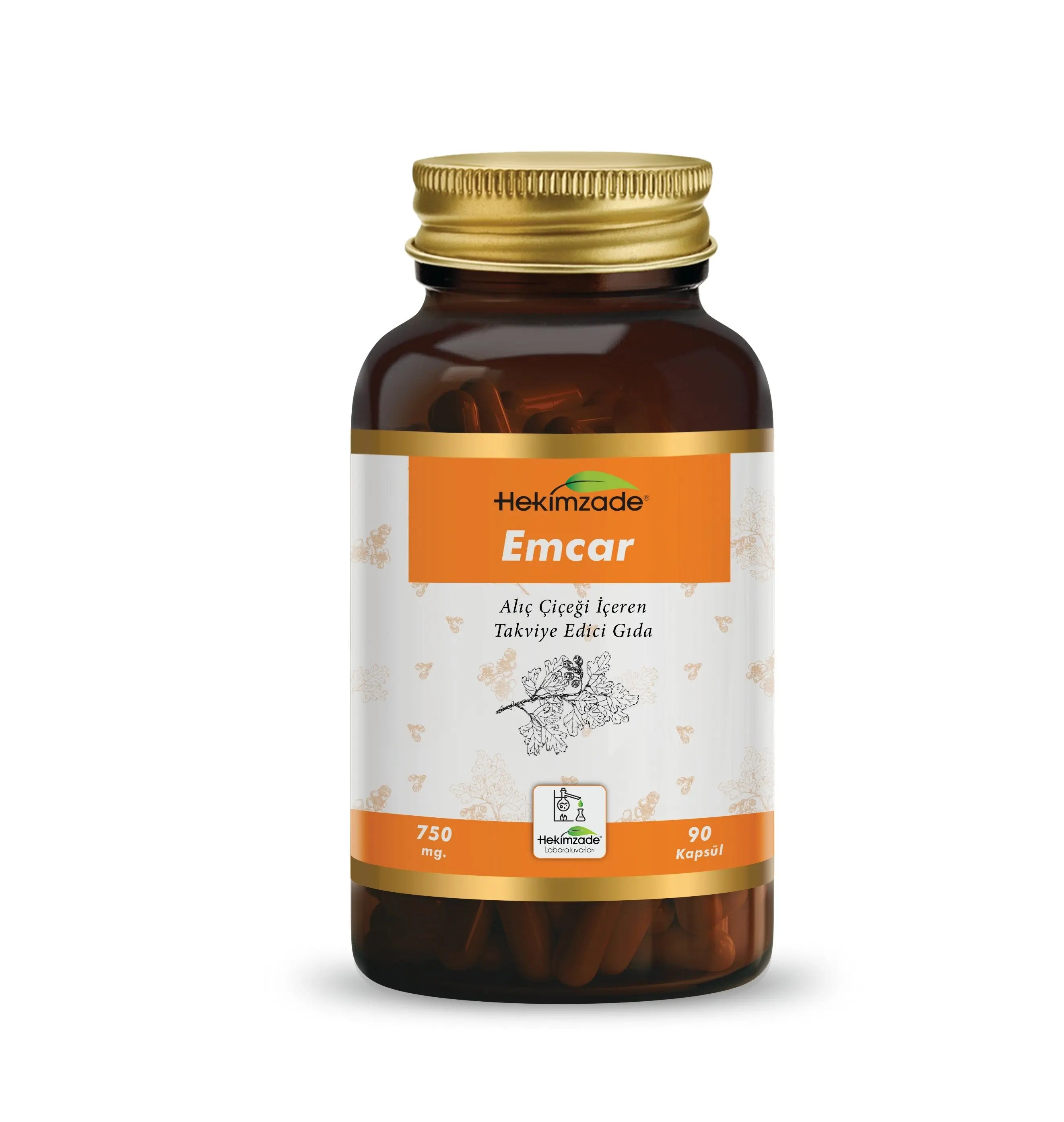 EMCAR 90 KAPSÜL 750mg - Alıç Çiçeği İçeren Takviye Edici Gıda