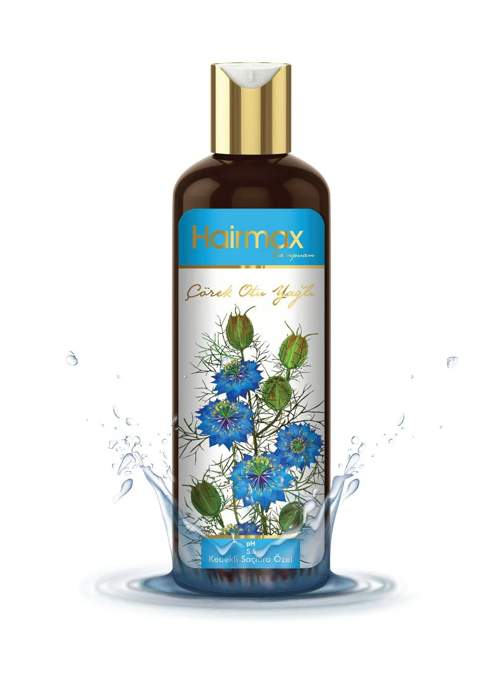 Hairmax Çörek Otu Yağlı Doğal Şampuan - Kepekli Saçlara Özel Formül pH 5.5 400ml