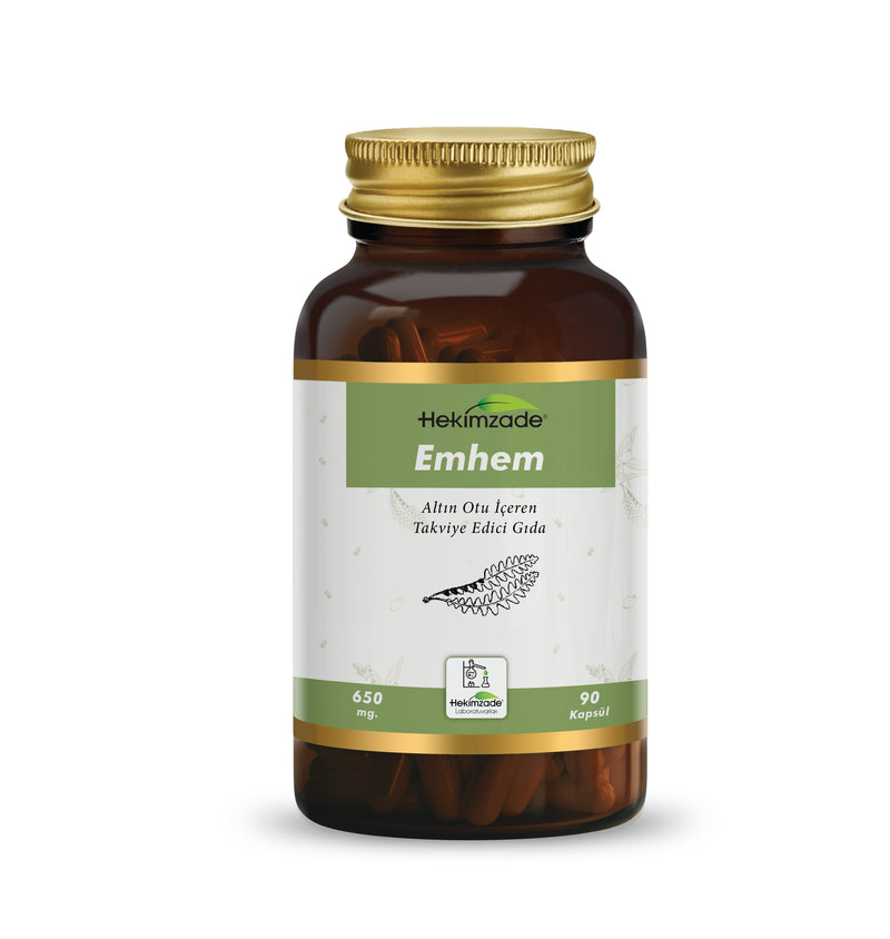 EMHEM 90 CAPSULES 650mg - Food Supplement Containing Golden Herb